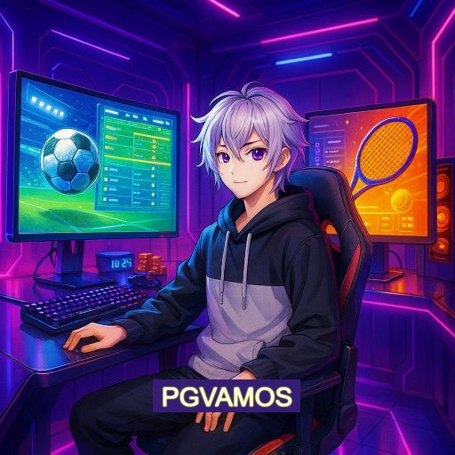 Imagem promocional do app oficial PGVAMOS destacando a conveniência de jogar cassino online pelo celular ou navegador