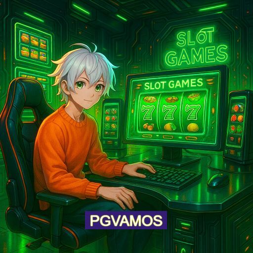 Imagem promocional do app oficial PGVAMOS destacando a conveniência de jogar cassino online pelo celular ou navegador